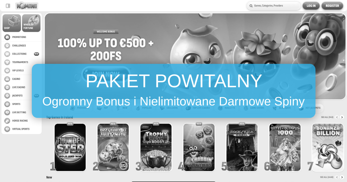 Nomini Casino - oficjalna strona kasyna online